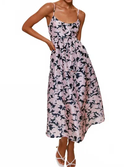 Hutch Brixton Dress In Navy/ Ivory In Purple