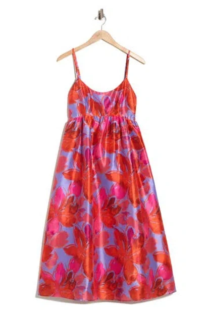 Hutch Brixton Floral Empire Waist Fit & Flare Midi Dress In Multi