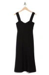 Hutch Bustier Midi Dress In Black