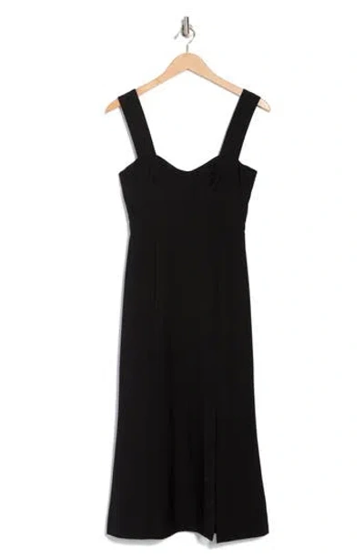 Hutch Bustier Midi Dress In Black