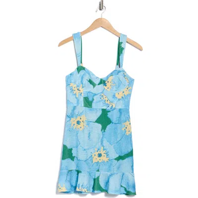Hutch Bustier Minidress In Blue