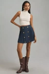 HUTCH BUTTON-FRONT MINI SKIRT