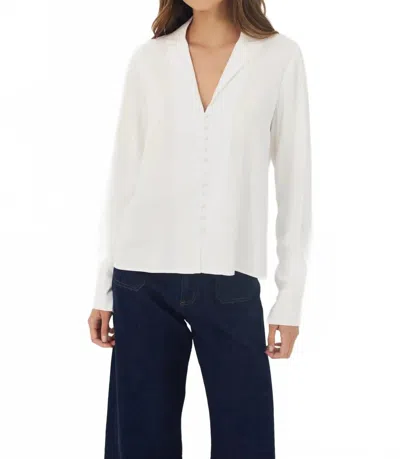 Hutch Cain Top In White In Multi