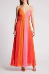 Hutch Calypso Maxi Dress In Sunset In Pink