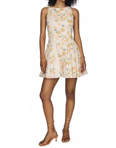 Hutch Cammy Sleeveless Romper In Beige In Yellow