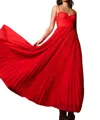 Hutch Carley Gown In Red In Red
