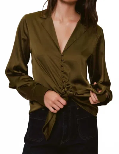 Hutch Carys Top In Lush Olive In Green