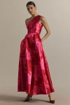 Hutch Cassandra One-shoulder Dress In Red