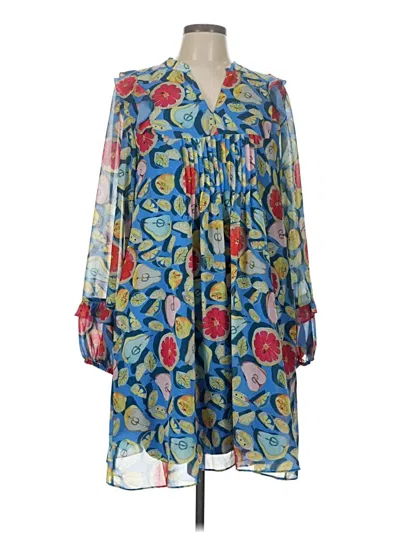 Pre-owned Hutch Casual Dress In Blue