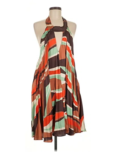 Pre-owned Hutch Casual Dress In Brown