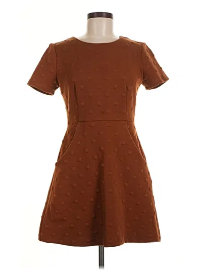 Pre-owned Hutch Casual Dress In Brown