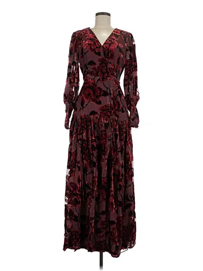 Pre-owned Hutch Casual Dress In Burgundy