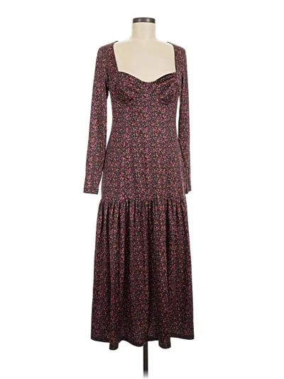 Pre-owned Hutch Casual Dress In Burgundy