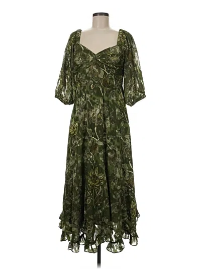Pre-owned Hutch Casual Dress In Green