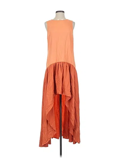 Pre-owned Hutch Casual Dress In Orange