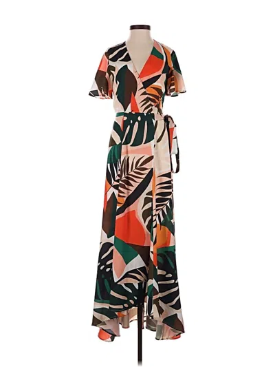 Pre-owned Hutch Casual Dress In Orange