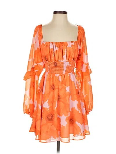 Pre-owned Hutch Casual Dress In Orange