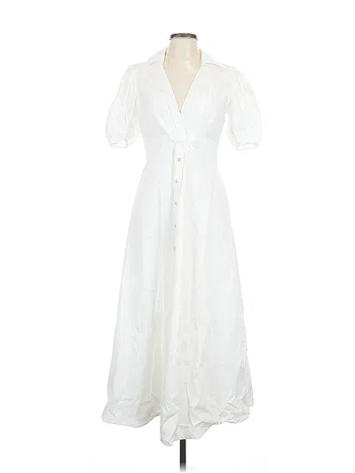 Pre-owned Hutch Casual Dress In White