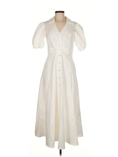 Pre-owned Hutch Casual Dress In White