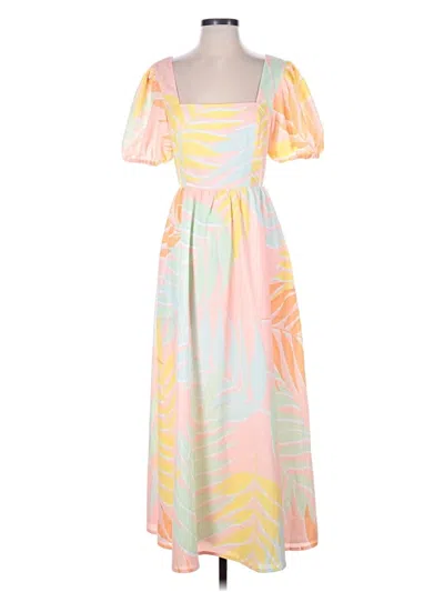 Pre-owned Hutch Casual Dress In Yellow