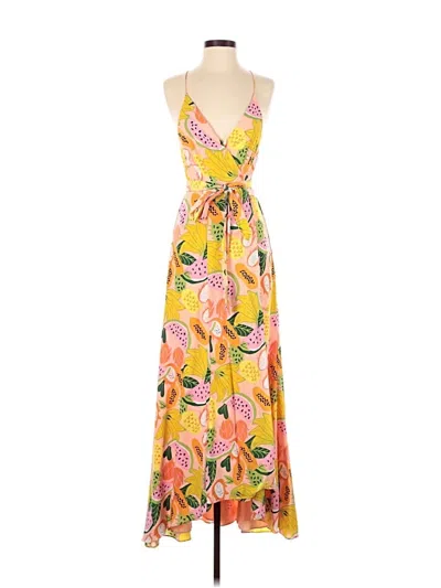 Pre-owned Hutch Casual Dress In Yellow