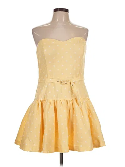 Pre-owned Hutch Casual Dress In Yellow