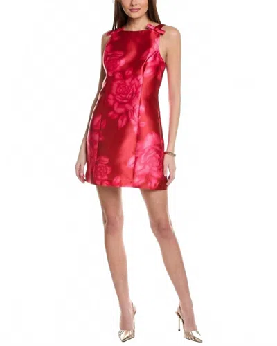 HUTCH CHESCA DRESS IN RED SKETCHED SPACIOUS ROSE