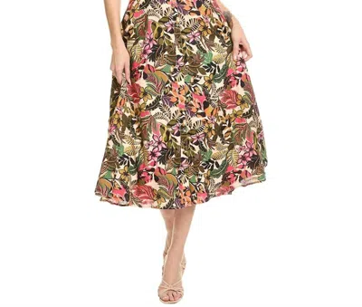 Hutch Chrissa Midi Dress In Moody Vintage Floral In Multi