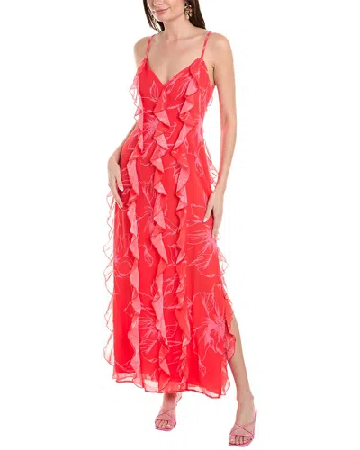Hutch Claira Maxi Dress In Red