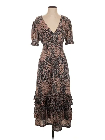 Pre-owned Hutch Cocktail Dress In Brown