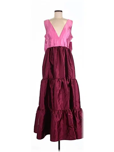 Pre-owned Hutch Cocktail Dress In Burgundy