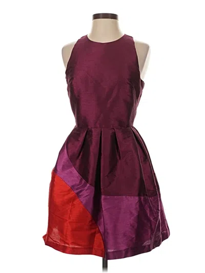 Pre-owned Hutch Cocktail Dress In Burgundy