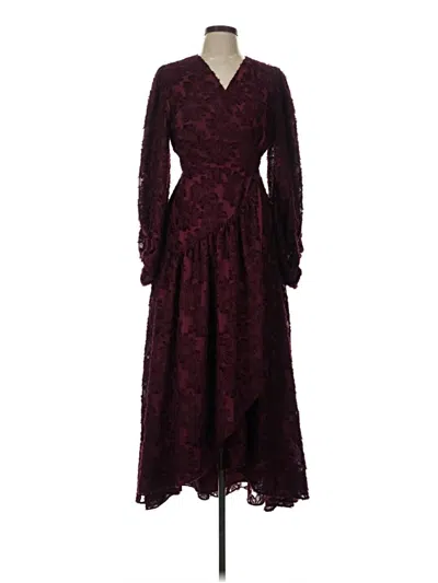 Pre-owned Hutch Cocktail Dress In Burgundy