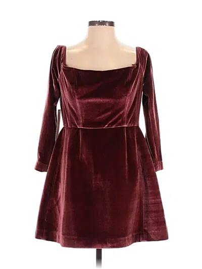 Pre-owned Hutch Cocktail Dress In Burgundy