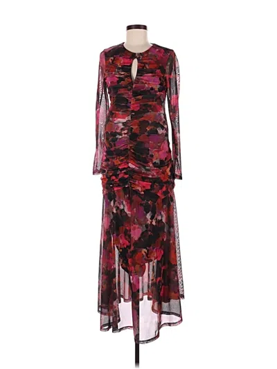 Pre-owned Hutch Cocktail Dress In Burgundy