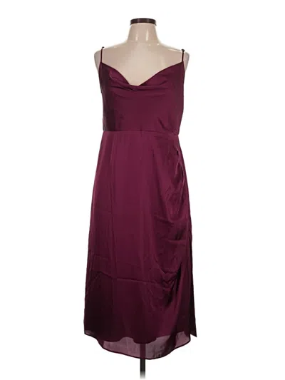 Pre-owned Hutch Cocktail Dress In Burgundy