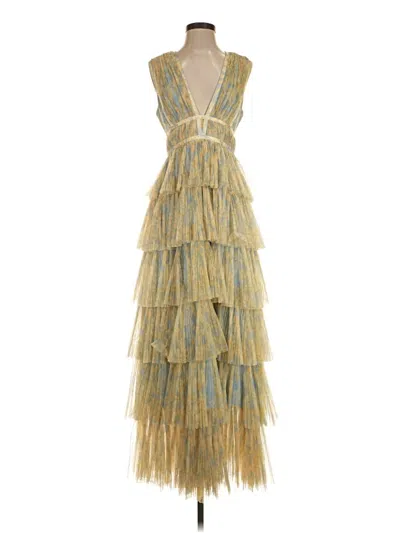Pre-owned Hutch Cocktail Dress In Gold