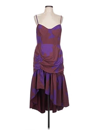Pre-owned Hutch Cocktail Dress In Purple