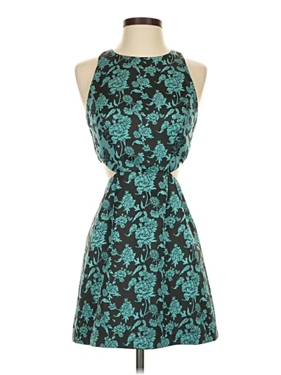 Pre-owned Hutch Cocktail Dress In Teal