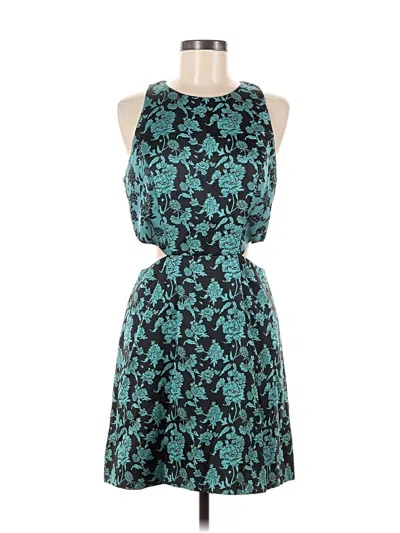 Pre-owned Hutch Cocktail Dress In Teal