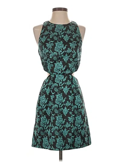 Pre-owned Hutch Cocktail Dress In Teal