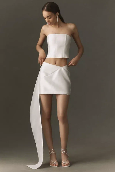 Hutch Corset & Mini Skirt Set In White