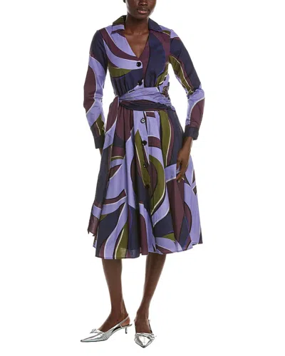 Hutch Corynn Midi Dress In Purple