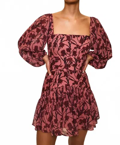 Hutch Dahlia Mini Dress In Rosewater Orchid In Multi