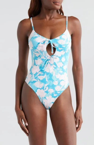 Hutch Double Tie One-piece Swimsuit In Vintage Floral