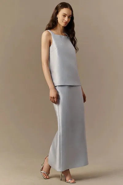 Hutch Ella Top And Maxi Skirt Set In Silver
