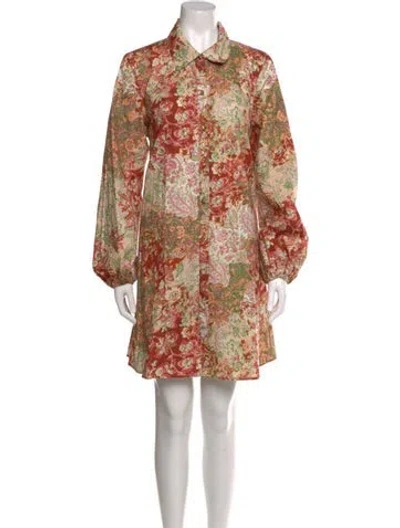 Pre-owned Hutch Floral Print Knee-length Dress W/ Tags In Multi