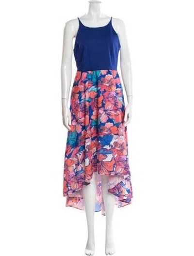 Pre-owned Hutch Floral Print Midi Length Dress In Multi