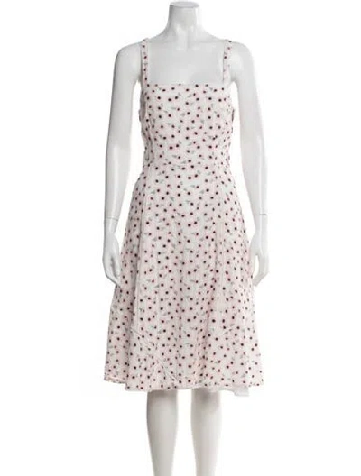 Pre-owned Hutch Floral Print Midi Length Dress In Multi
