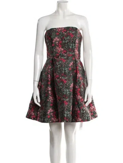 Pre-owned Hutch Floral Print Mini Dress In Multi